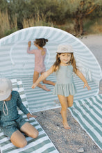 Load image into Gallery viewer, Current Tyed Oversized Beach Pop Up Tent - Sage Stripes
