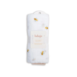 Lulujo Swaddle Blanket Muslin Cotton LG