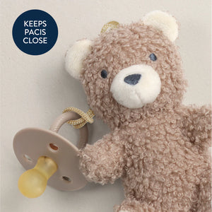 Itzy Ritzy Bitzy Pal - Natural Rubber Pacifier & Stuffed Animal