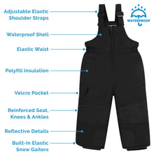 Load image into Gallery viewer, Jan &amp; Jul Toasty Dry Kids Snow Overalls

