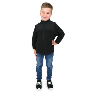 Jan & Jul Fleece Collared Jacket - Black