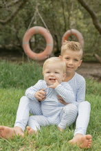Load image into Gallery viewer, Bambi &amp; Birdie Baby Zipper Sleeper - Blue Stripe
