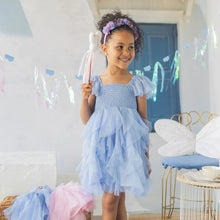 Load image into Gallery viewer, Souris Mini Girls Dress in Soft Tulle - Blue
