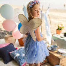 Load image into Gallery viewer, Souris Mini Girls Dress in Soft Tulle - Blue
