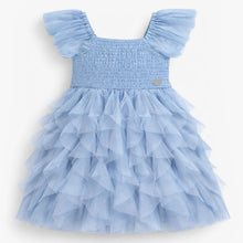 Load image into Gallery viewer, Souris Mini Girls Dress in Soft Tulle - Blue

