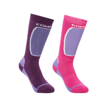 Load image into Gallery viewer, Kombi The Brave Midweight Ski Socks Twin Pack - Junior
