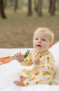 Bambi & Birdie Baby Zipper Sleeper - Carrot