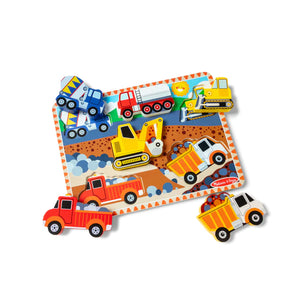 Melissa & Doug Construction Chunky Puzzle - 6 Pieces