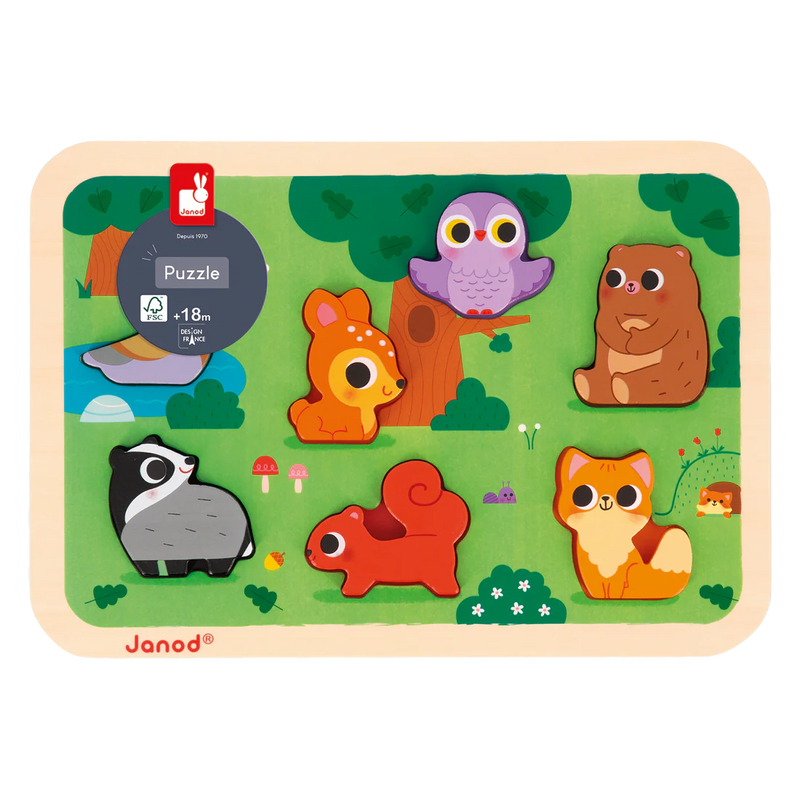 Janod Chunky Forest Puzzle – Chicken Little Shop