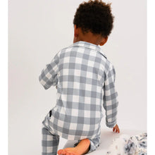 Load image into Gallery viewer, Belan.J Kids Classic Long Sleeve PJ Set - Denim Plaid
