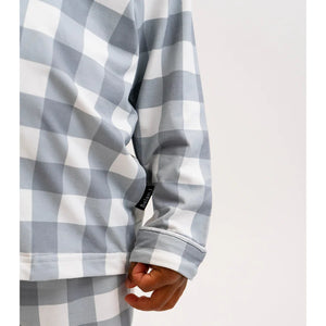 Belan.J Kids Classic Long Sleeve PJ Set - Denim Plaid