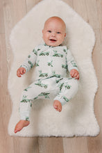 Load image into Gallery viewer, Moon Fruit Baby Zippy Bamboo Pajamas - Clean Sheet in Iced Pistachio
