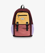 Load image into Gallery viewer, Headster Kids Colorblock Berry Pop 26L Backpack - Rosette
