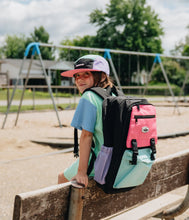 Load image into Gallery viewer, Headster Kids Colorblock Candy Crushed 26L Backpack - Flushed Pink
