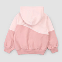 Load image into Gallery viewer, Miles the Label Girls Pink Colourblock Hooded Sweatshirt
