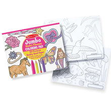Load image into Gallery viewer, Melissa &amp; Doug Jumbo Colouring Pad - Horses, Hearts, Flowers, and More
