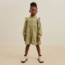 Load image into Gallery viewer, Miles the Label Girls Corduroy Dress - Sage
