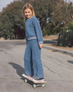 Feather 4 Arrow Girls Coziest Knit Pant - Dusty Blue