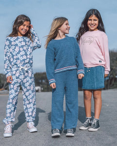 Feather 4 Arrow Girls Coziest Knit Pant - Dusty Blue