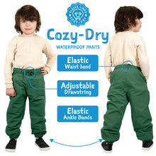 Load image into Gallery viewer, Jan &amp; Jul Kids Fleece Lined Cozy-Dry Rain Pants
