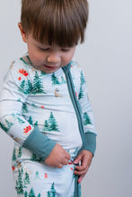 Load image into Gallery viewer, Belan.J Baby Footed Zipper Sleeper -Sleigh Ride
