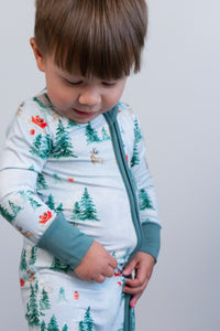 Belan.J Baby Footed Zipper Sleeper -Sleigh Ride