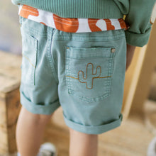 Load image into Gallery viewer, Souris Mini Boys Denim Shorts - Turquoise
