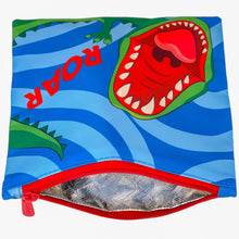 Load image into Gallery viewer, Yumbox Classic Lunch Bag &amp; Sandwich Bag Set - Dinosaur Print
