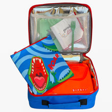 Load image into Gallery viewer, Yumbox Classic Lunch Bag &amp; Sandwich Bag Set - Dinosaur Print
