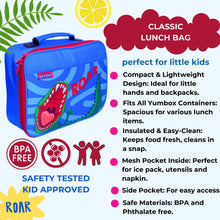 Load image into Gallery viewer, Yumbox Classic Lunch Bag &amp; Sandwich Bag Set - Dinosaur Print
