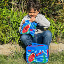 Load image into Gallery viewer, Yumbox Classic Lunch Bag &amp; Sandwich Bag Set - Dinosaur Print
