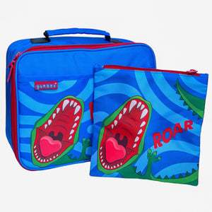 Yumbox Classic Lunch Bag & Sandwich Bag Set - Dinosaur Print