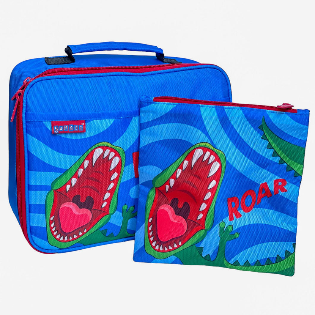 Yumbox Classic Lunch Bag & Sandwich Bag Set - Dinosaur Print