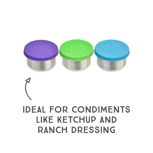 LunchBots Stainless Steel Dip Containers (3 Pack)