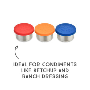 LunchBots Stainless Steel Dip Containers (3 Pack)