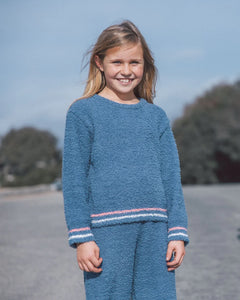 Feather 4 Arrow Girls Dreamer Knit Top - Dusty Blue