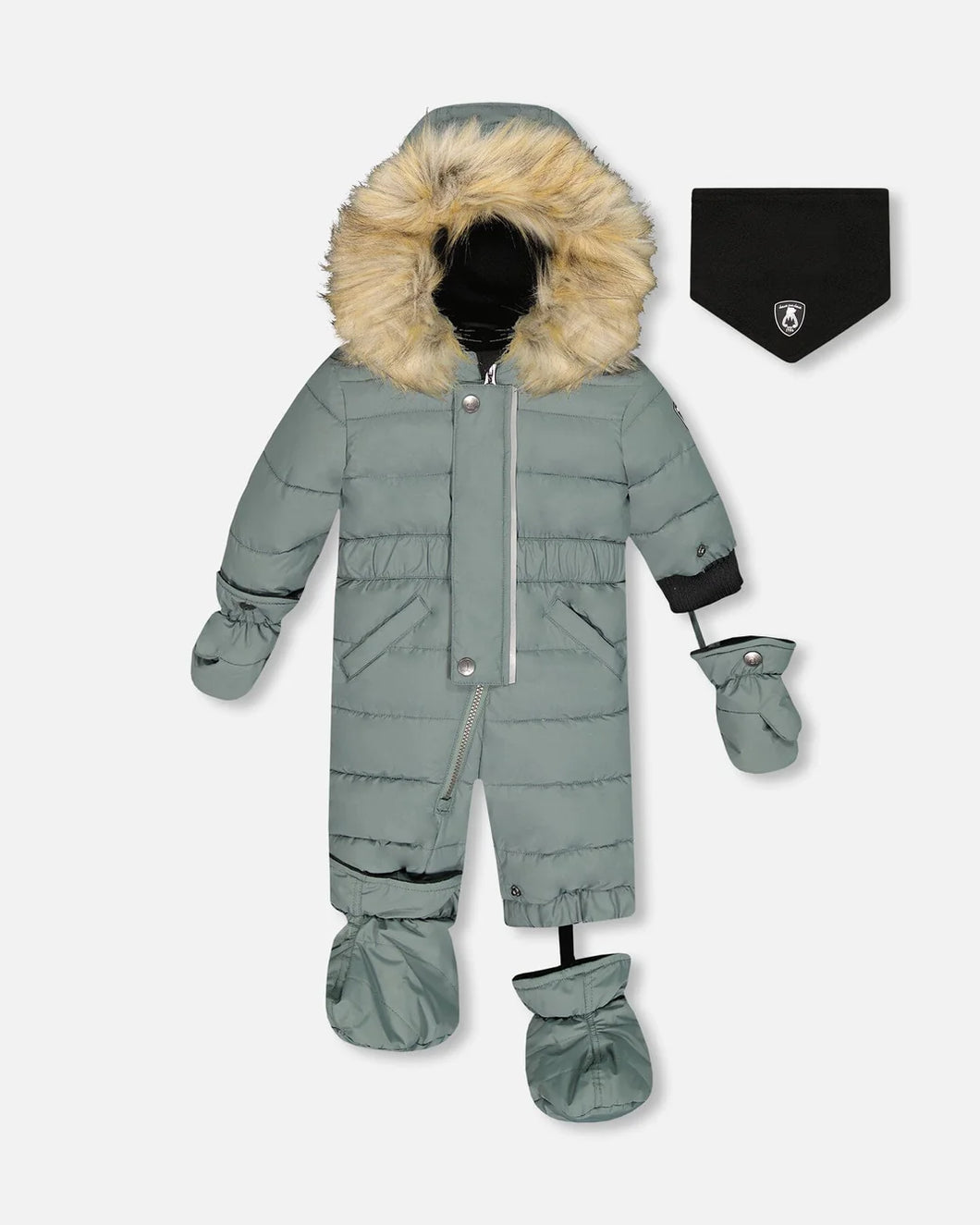 deux par deux Baby Solid One Piece Snowsuit