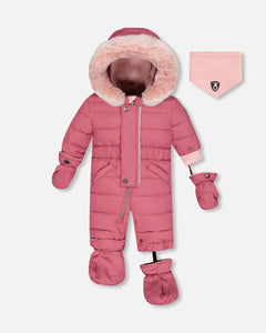 deux par deux Baby Solid One Piece Snowsuit