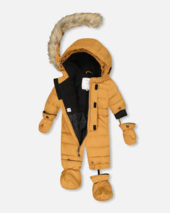 deux par deux Baby Solid One Piece Snowsuit