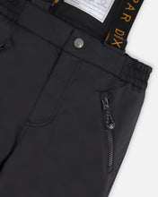 Load image into Gallery viewer, deux par deux Boys Two Piece Snowsuit - Black With Mountain Print
