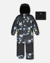 Load image into Gallery viewer, deux par deux Boys One Piece Snowsuit - Black With Big Dipper Print
