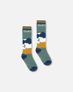 deux par deux Ski Socks with Graphic
