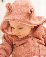 Load image into Gallery viewer, deux par deux Baby Girls Sherpa Hooded Zip Jacket - Powder Pink
