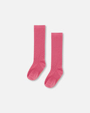 Load image into Gallery viewer, deux par deux Girls Jacquard Socks - Pink

