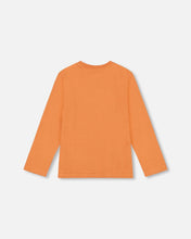 Load image into Gallery viewer, deux par deux Boys Jersey T-Shirt With Print - Burnt Orange
