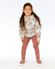 Load image into Gallery viewer, deux par deux Girls Fleece Treggings With Knee Patch - Pink Cinnamon
