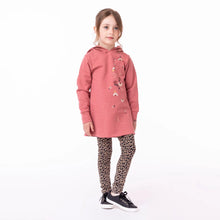 Load image into Gallery viewer, Nano Girls Hooded Tunic - Heather Pink
