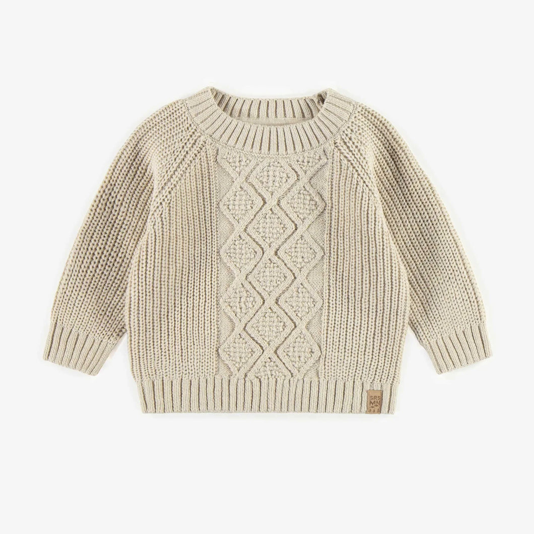 Souris Mini Baby Knit Sweater - Cream