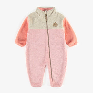Souris Mini Baby Sherpa Pink Colour Block One-Piece