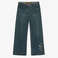 Load image into Gallery viewer, Souris Mini Girls Wide Leg Relaxed Fit Pants - Light Denim
